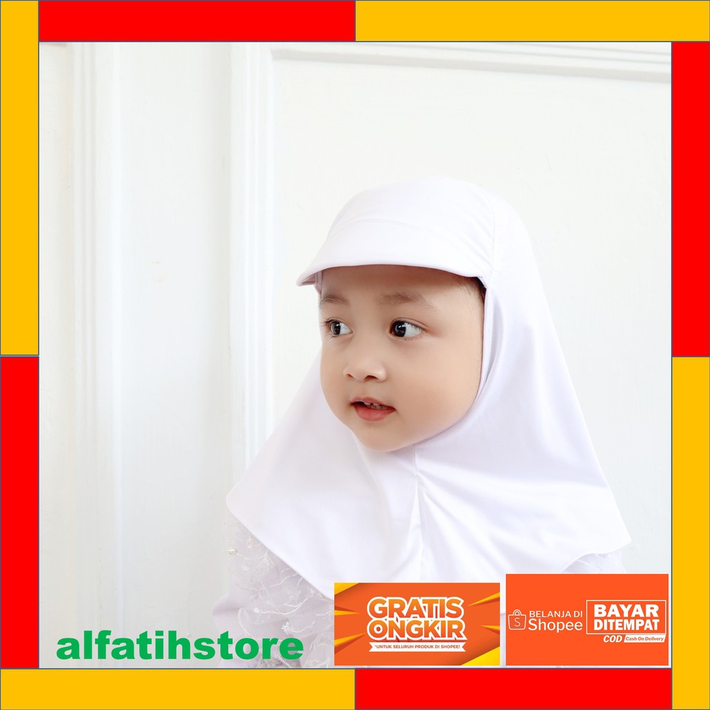 ALFATIH STORE / Jilbab Anak Topi Sporty baby/ HIJAB ANAK /Jilbab baby murah / BABY HIJAB JILTOP