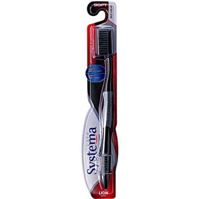 Systema Toothbrush Power Charcoal Regular Head &amp; Big Head