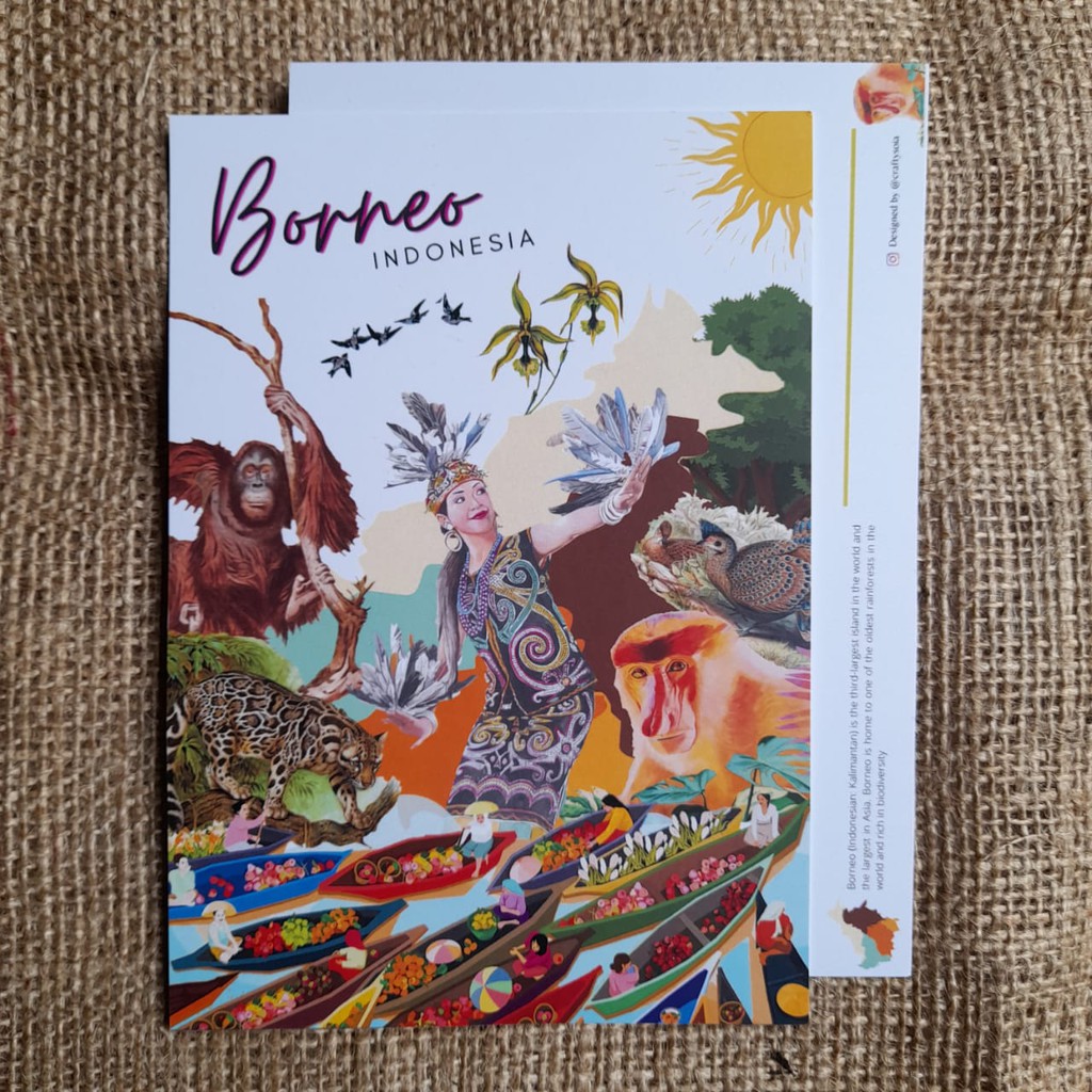 

Kartu Pos / Postcard / Postcrossing Indonesia - Borneo (Kalimantan)