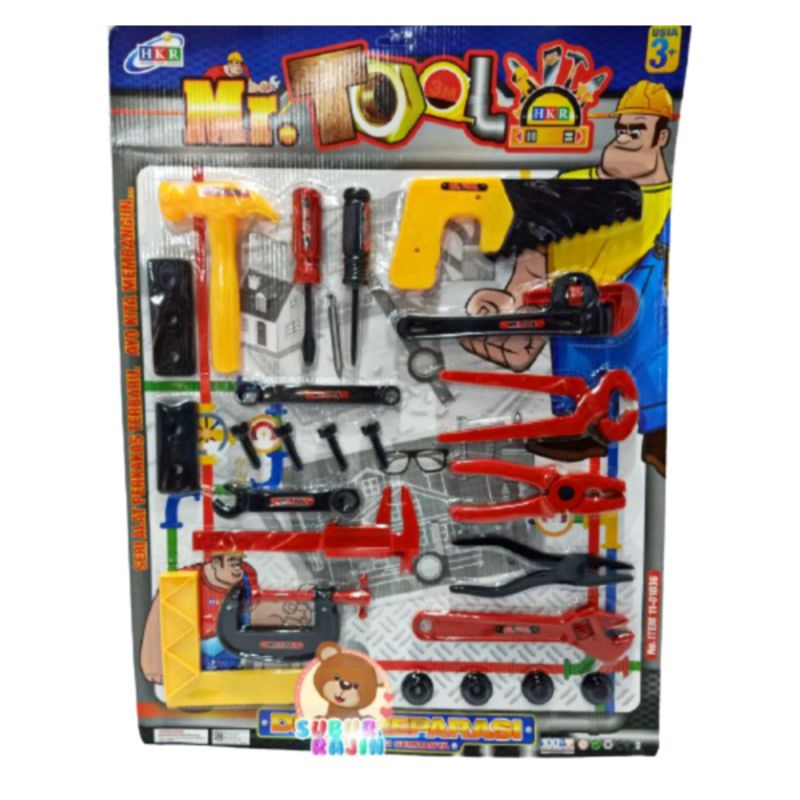 Mainan perkakas pertukangan anak laki-laki