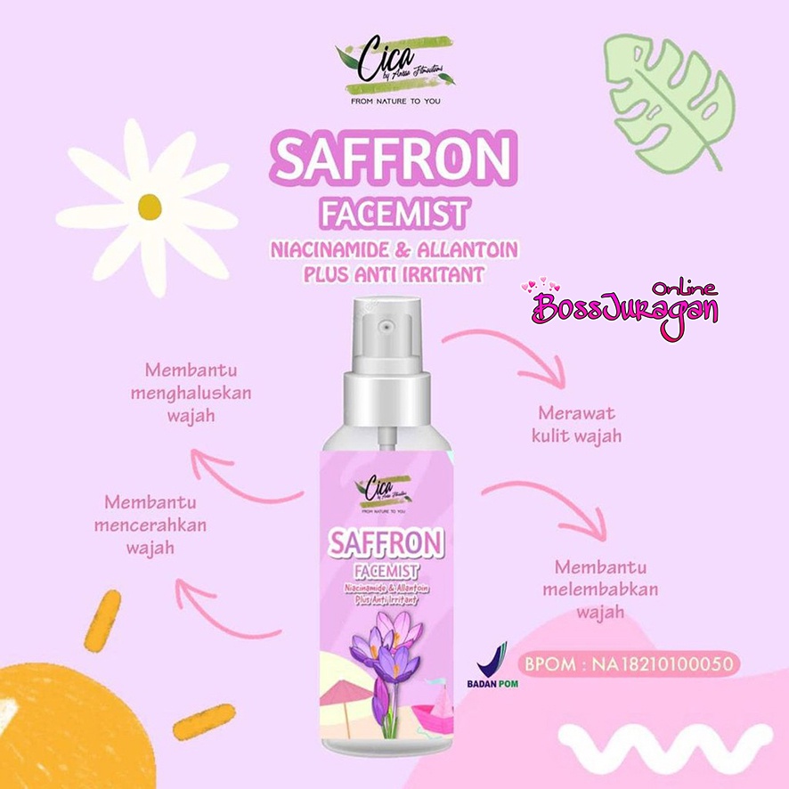 (BOSS) (BPOM) CICA SAFFRON FACE MIST 100mL