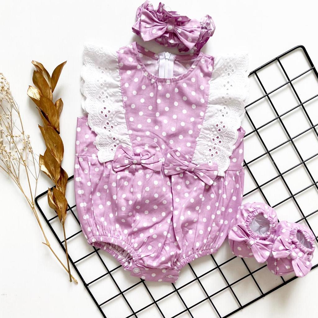 TALITHA / AUDREY/ FLORIDA / EUNJI / VALENTINA / DOMINIKA  Baju Jumper Bunga Bandana Sepatu Pergi Lucu Fashion Anak Bayi Perempuan Cewek Terlaris Lucu-pink DOMINIKA