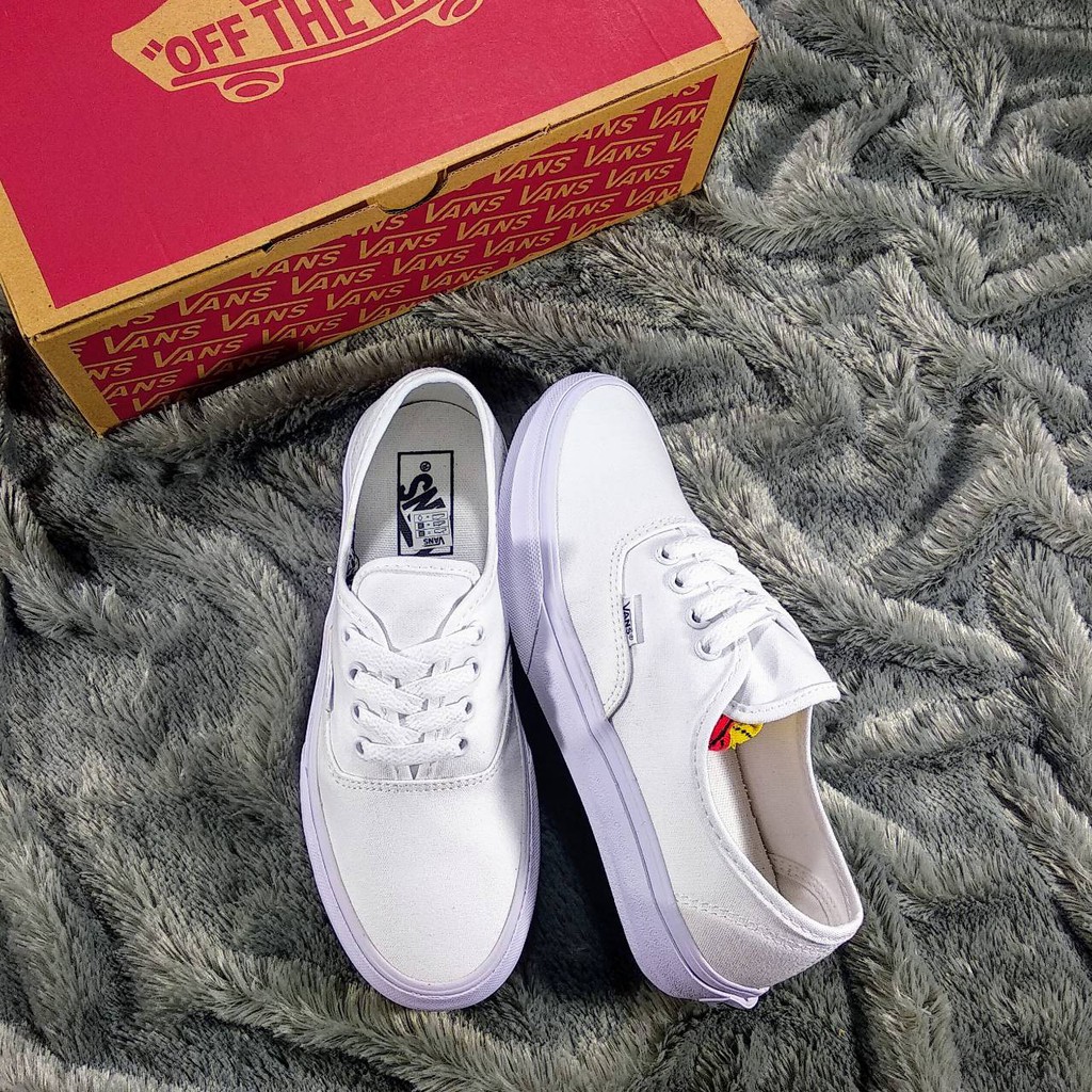 vans authentic full white