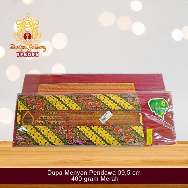 Dupa/ Hio wangi Harum Menyan Pendawa 39,5 cm 400 gram Merah