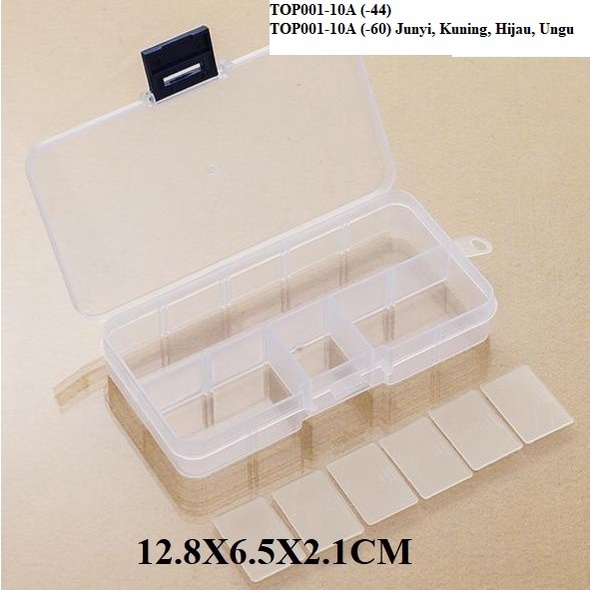 Kotak Perkakas Sekat/ Organizer Box/Kotak Serbaguna Sekat  5, 6, 7, 8. 10, 12 Harga/Pc