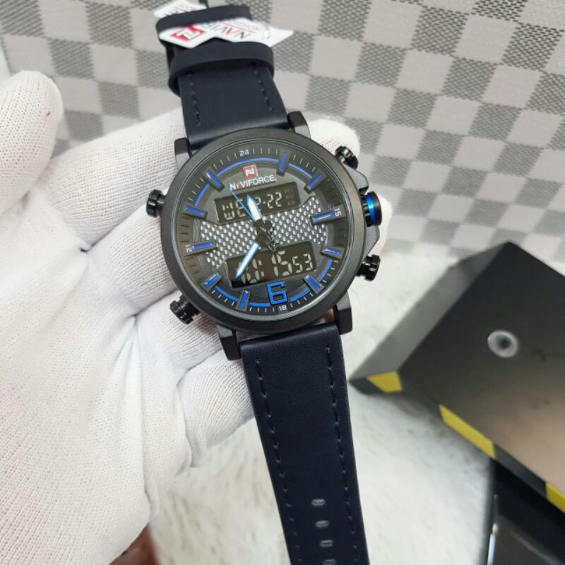 Jam pria Naviforce NF9135 original WR 30M