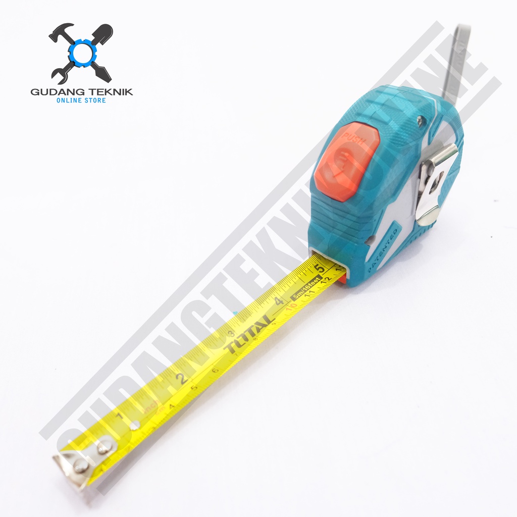 Meteran 5M 10M TOTAL TMT126251 / Rol Meteran Besi 5 10 Meter TMT126101 - Steel Measuring Tape