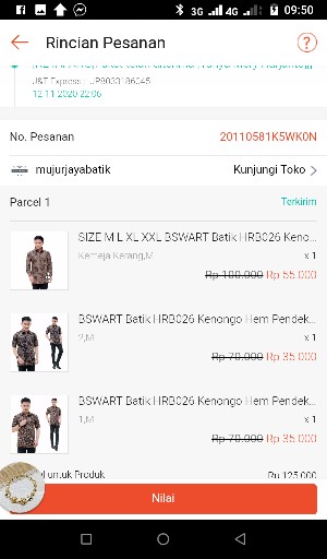 Bswart Batik Hrb026 Kenongo Hem Pendek Padi Pekalongan M L Xl Batik Pria Murah Modern Grosir Batik