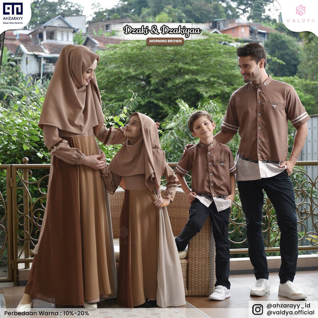 PO SARIMBIT LEBARAN DZAKI DYAKIYAA "MORNING BROWN" ORI BY VALDYA DAN AHZARAYY/BAJU COUPLE KELURGA