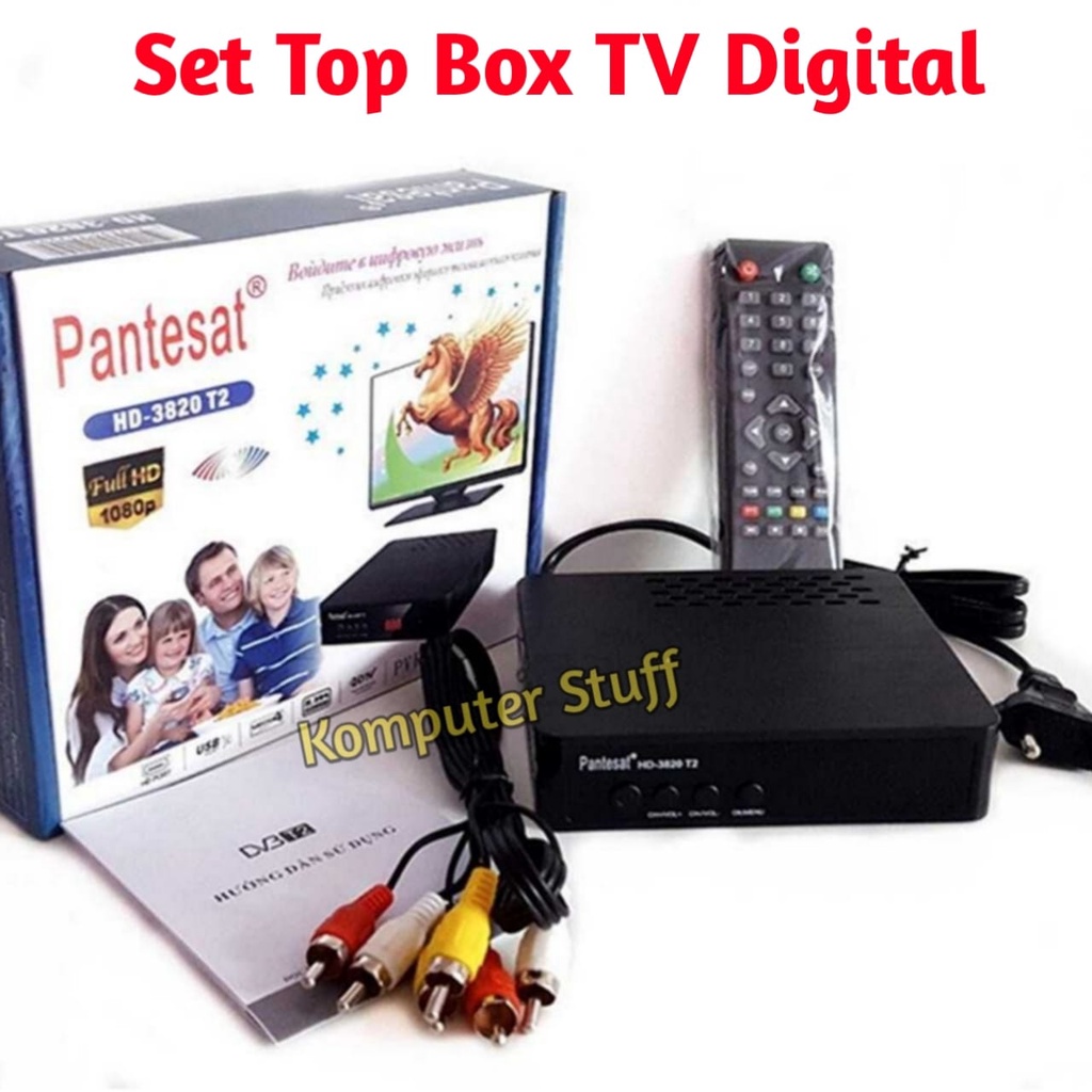 Set Top Box TV Digital Tuner Set Top Box Penerima Sinyal Siaran Digital DVB-T2 - HD-3820