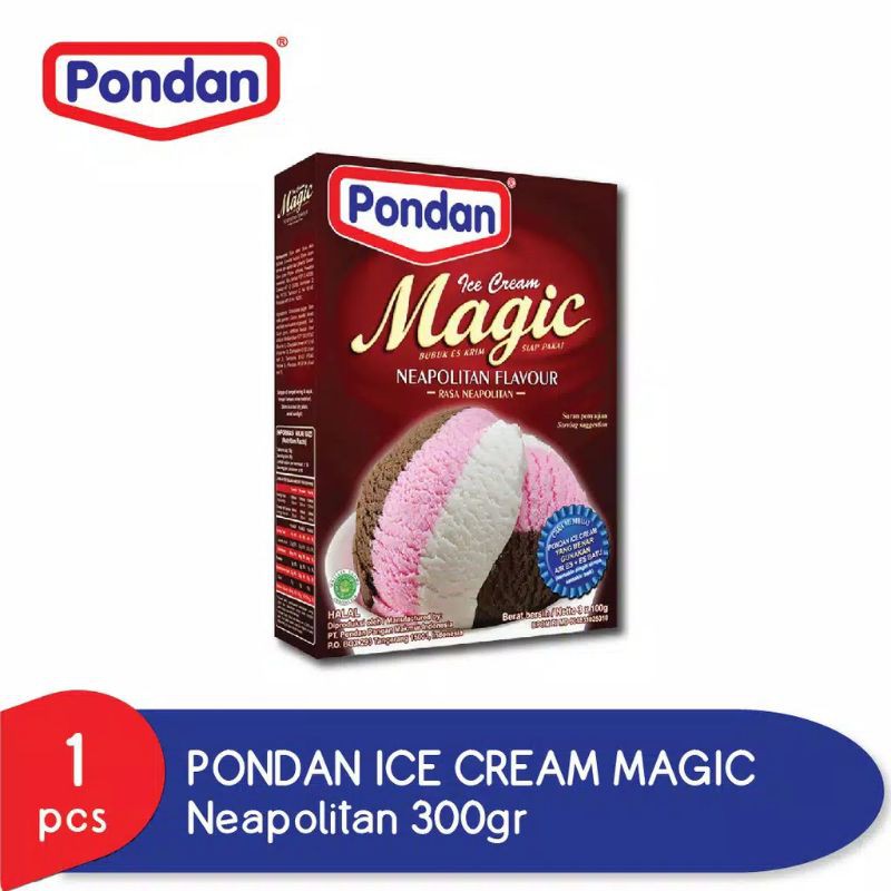 

Pondan Ice Cream Magic Neapolitan 300gr