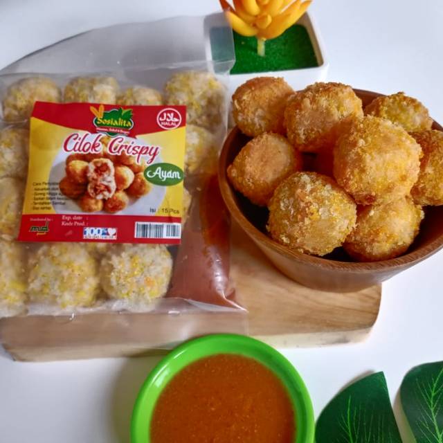 

Cilok crispy isi 15 dalamnya ayam