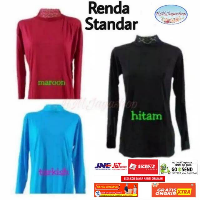 Manset Kaos Renda Bahan Rayon Super