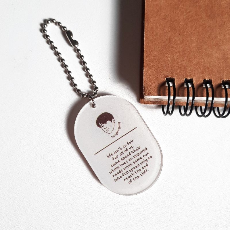 Merchandise Keychain / Gantungan Kunci Hometown Chachacha — Quote Hong Banjang / Hong Du Shik (Kim S