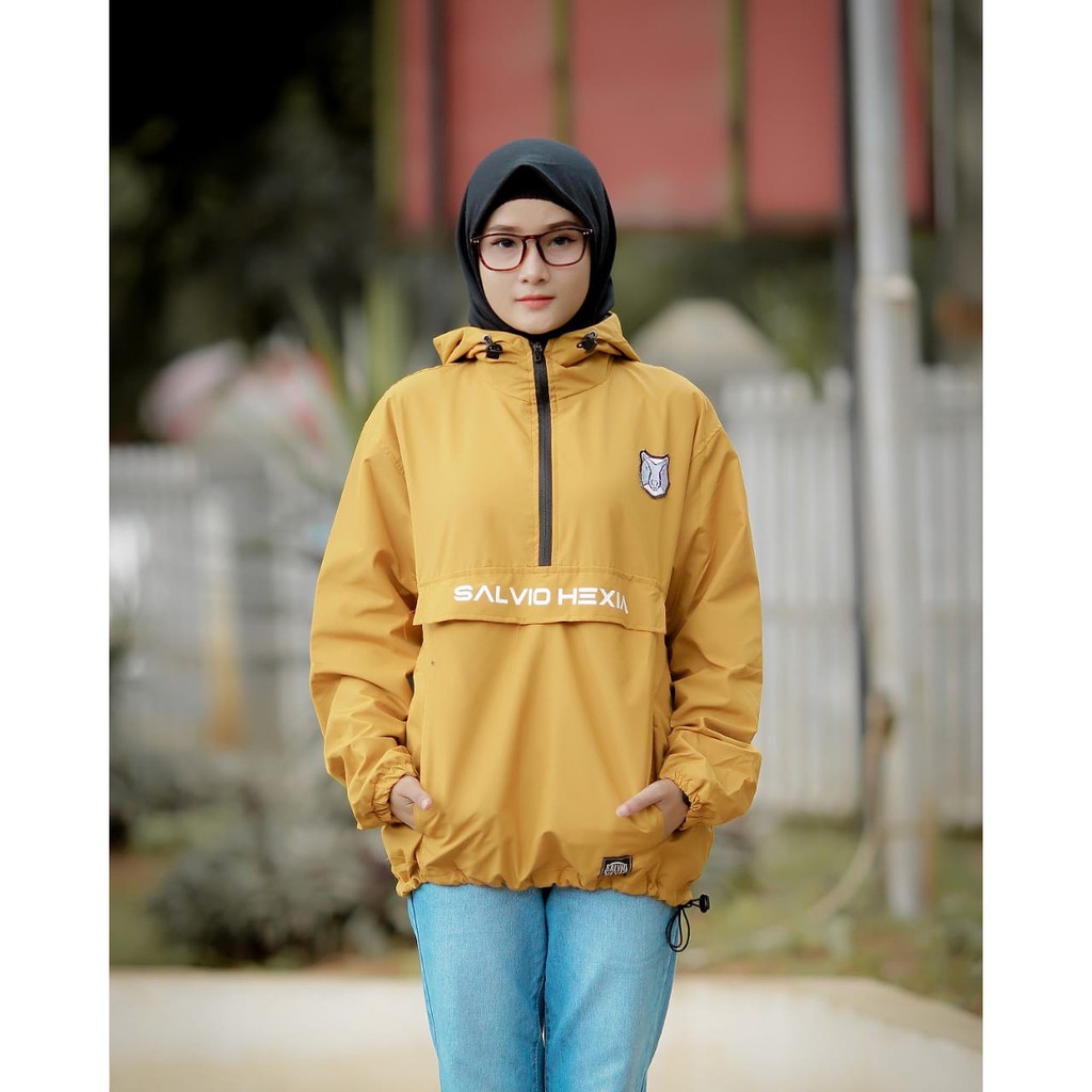 Jaket Cagoule Salvio Bear Original Mustard - Jaket Tracker Waterproof Yellow Mustard