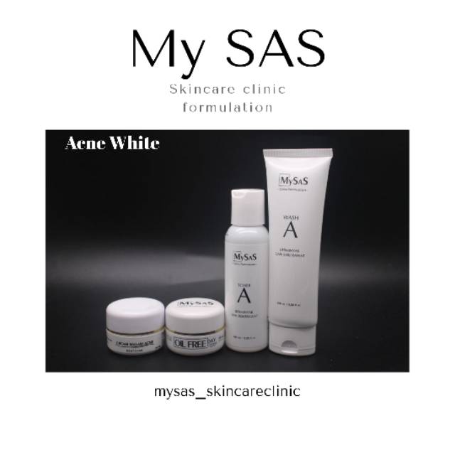 My sas skincare clinic paket acne (jerawat) isi 4