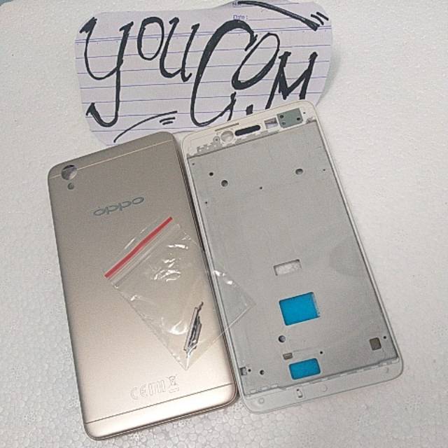 Housing Casing Fullset Oppo Neo 9 A37 A37f Original Full Backdoor plus frame Lcd Tulang Mesin