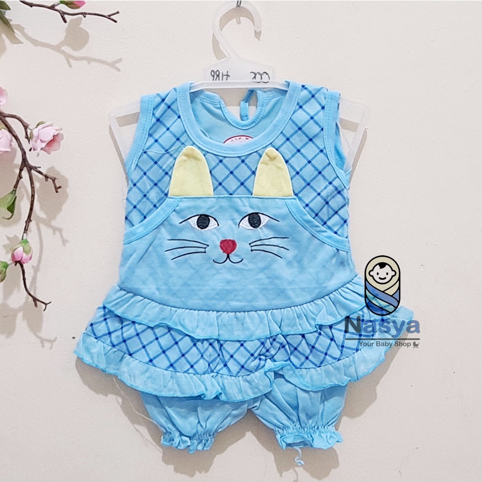 [N-055] Setelan baju perempuan lucu 3-6 bulan NEW ARRIVAL