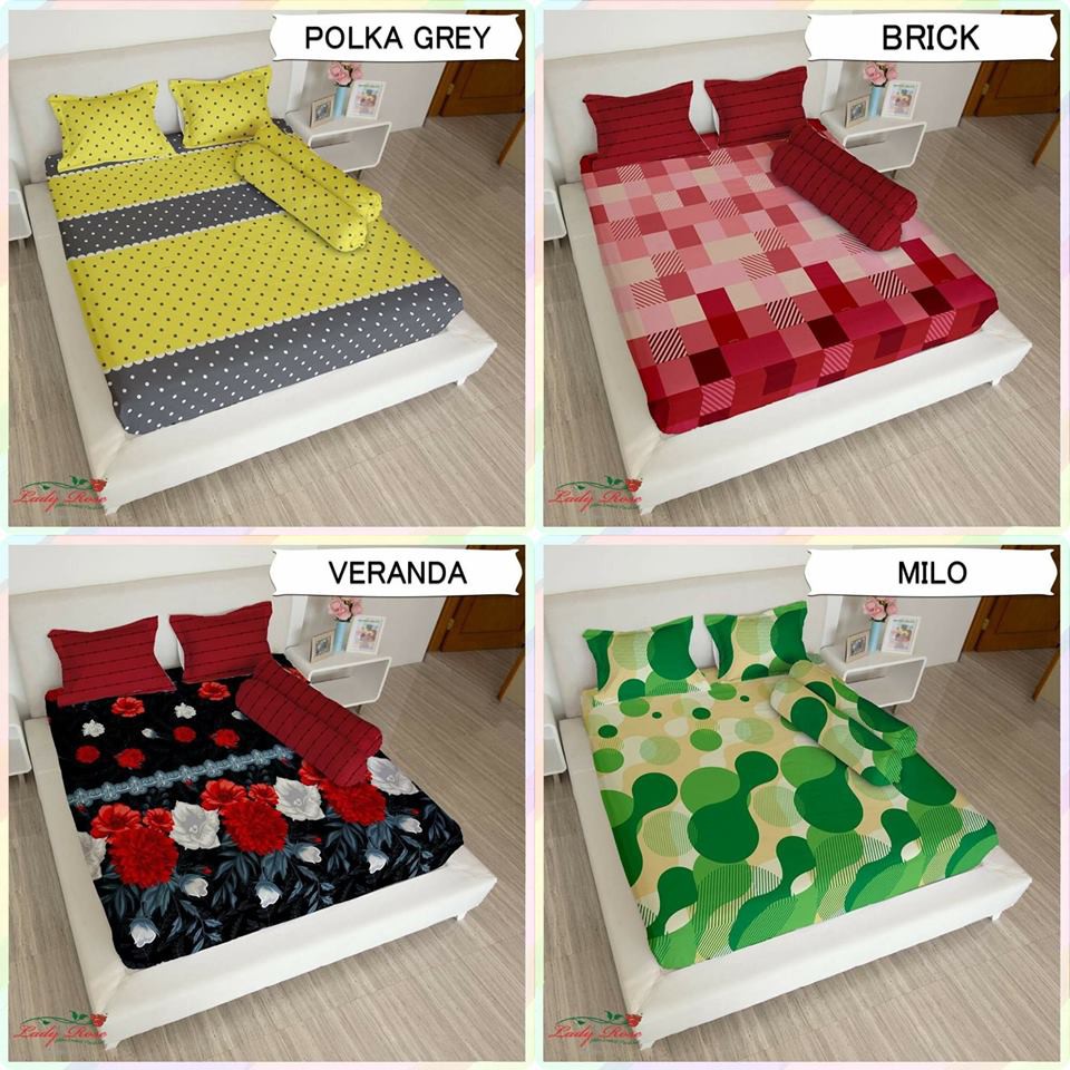 Ds Sprei Lady Rose Internal 160 Mix Motif 160x200 Queen Size No 2 Murah Bagian 1