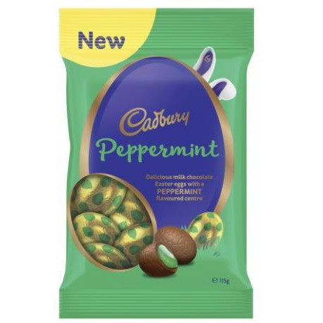 

TERBARU CADBURY EGG BAG - SALTED CARAMEL/ PEPPERMINT/ CARAMEL/ CRUNCHIE - PEPPERMINT