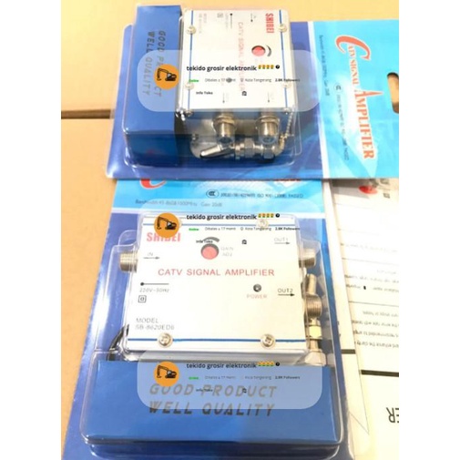 Signal Booster Antena Tv / Catv Signal Amplifier 2 Way
