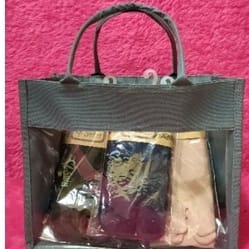 Tote Bag Tas mika hampers kosmetik Transparan multifungsi gabang Korea 26×22×12