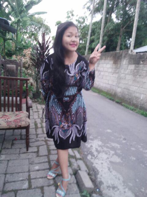 Batik Couple_maora Sania Ruffle Batik Couple Ori Ndoro Jowi Dnt Garansi Termurah