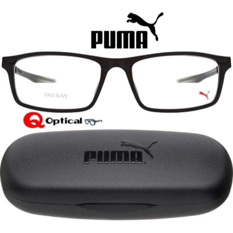Kacamata Frame Pria Original Puma PE02290 001 S56 Black- Model Casual Sporty