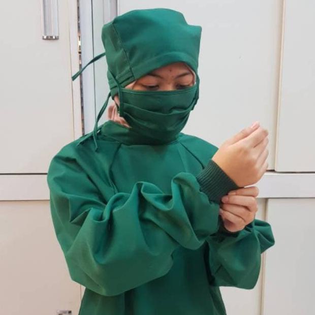 Baju medis APD Gown APD Long Gown Gaun Gamis Japan Drill