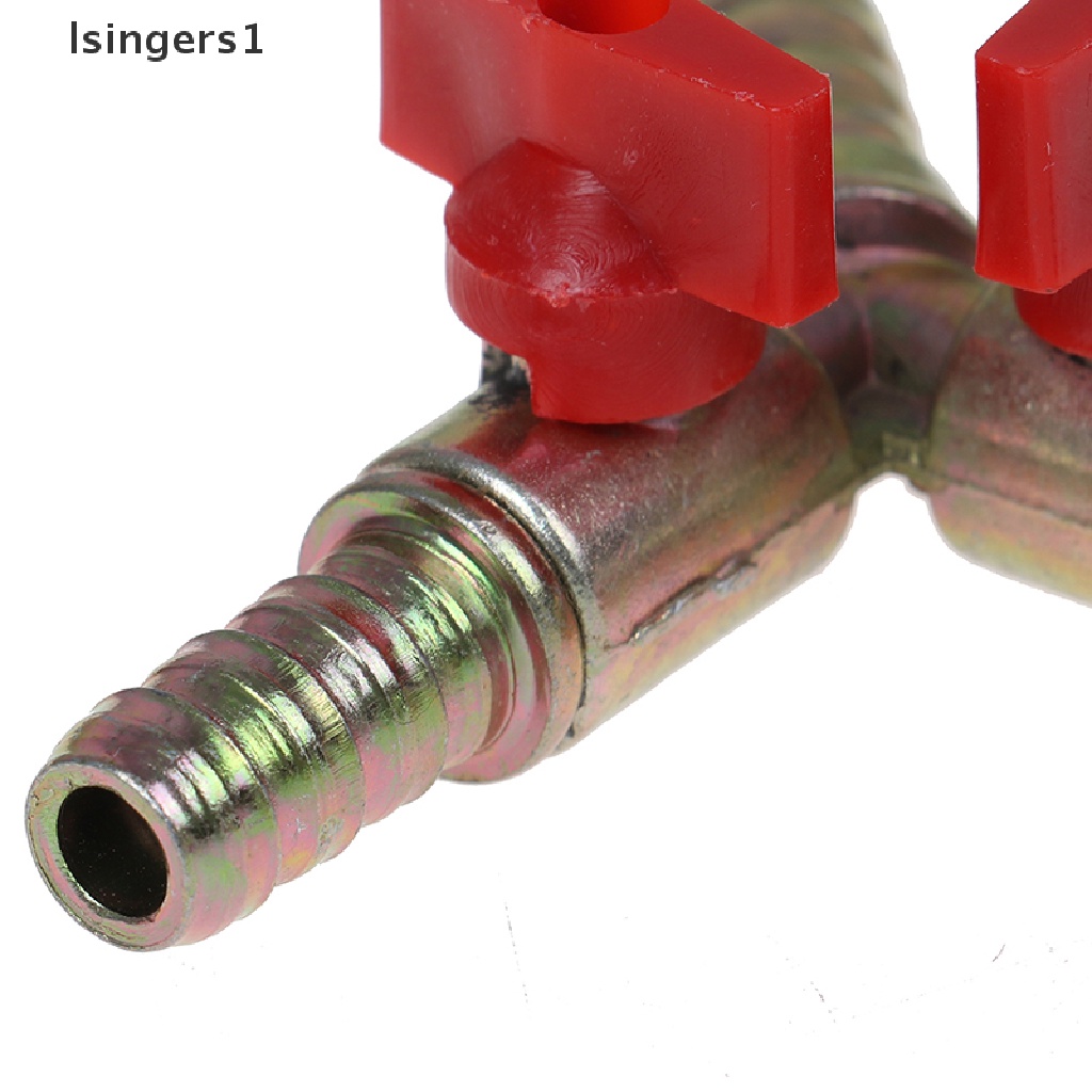 (lsingers1) Katup Bola Tipe Y 3 Arah Dengan Klem Fitting Selang Gas / Bahan Bakar 8MM