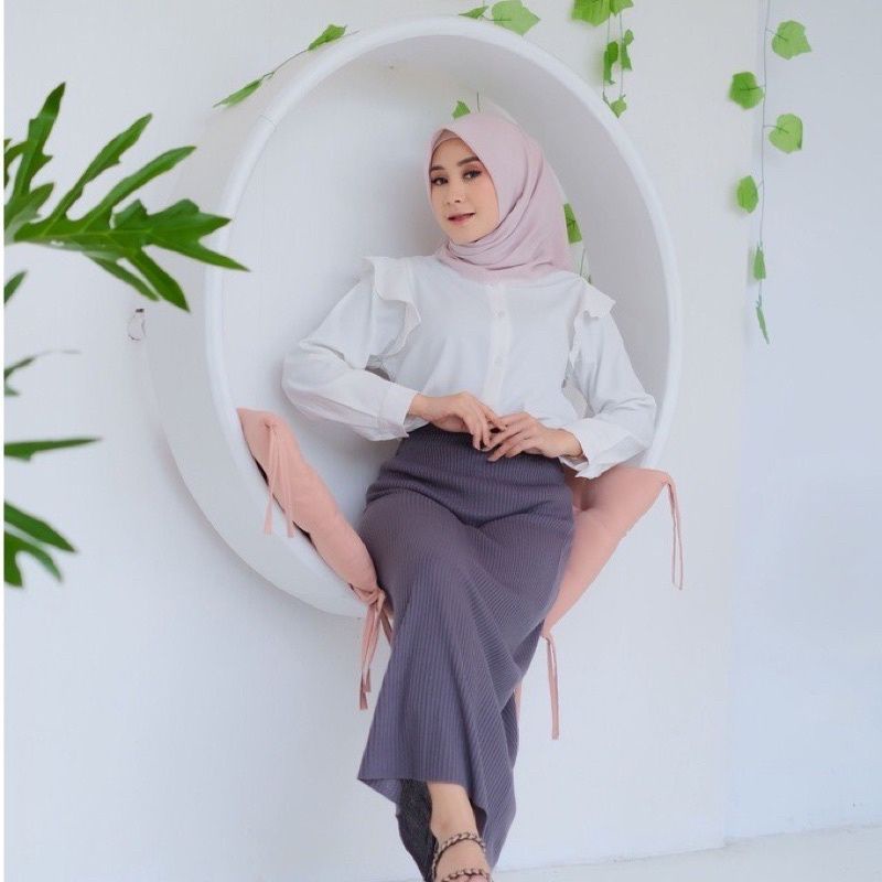 Rok Rajut Wanita _Rok Span_Rok Panjang_Rok Bawahan_Rok Bahan Tebal Premium