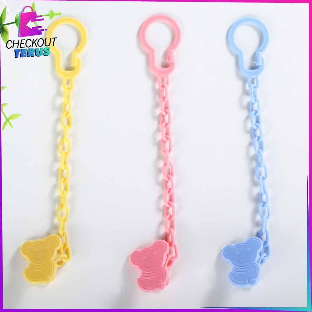 CT C43 Tali Empeng Bayi Rantai Penjepit Dot Bayi Gantungan Dot Bayi Klip Rantai Dot Bayi Teether Clipper Pacifier Holder