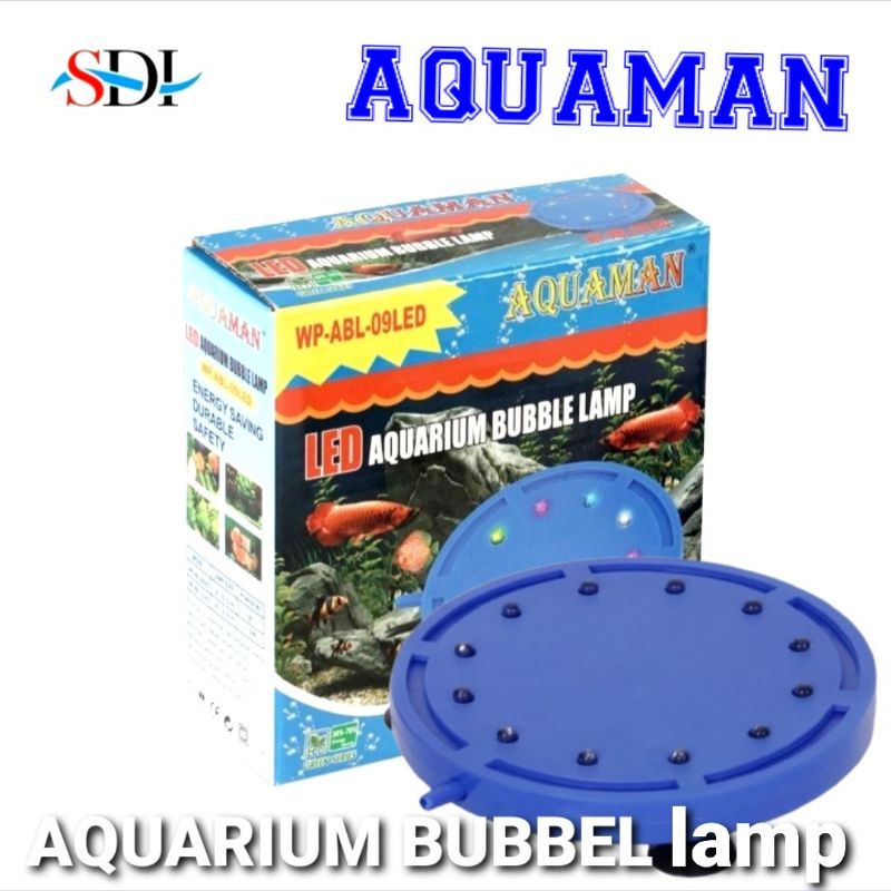 lampu led dasar aquarium aquaman ABL 09 aquarium bubbel lamp