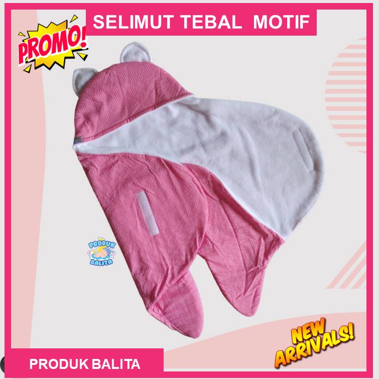 Selimut Bayi Halus Lembut Tebal Selimut Bayi New Born Bermotif Bedong Bayi Lucu