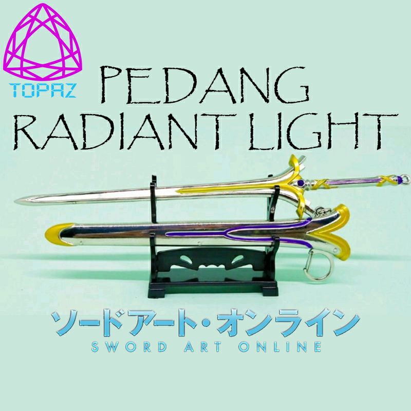 Replika Pedang Radiant Light Sword Art Online SAO Kirito Asuna