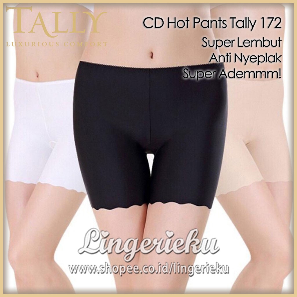 Tally 172 CD Celana Dalam Hot Pants Wanita Seamless Wanita Fit S M