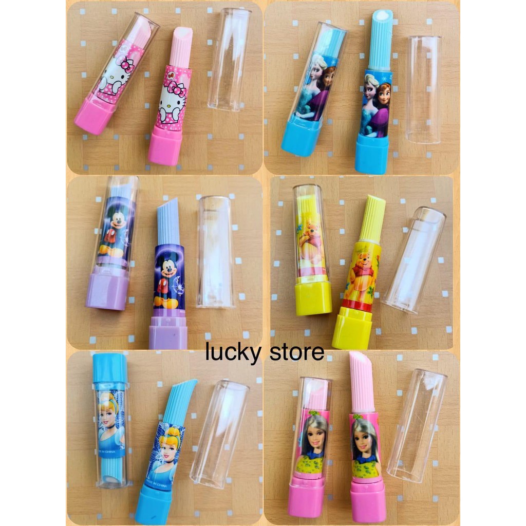 

Penghapus bentuk lipstik karakter
