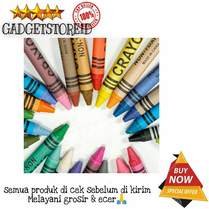 

GG - Crayon Gambar Set Anak Alat Lukis Alat Mewarnai Art Set 24 Pcs New