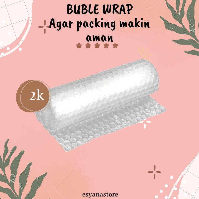 

BUBLE WRAP ! AGAR PACKAGING KALIAN MAKIN AMAN!
