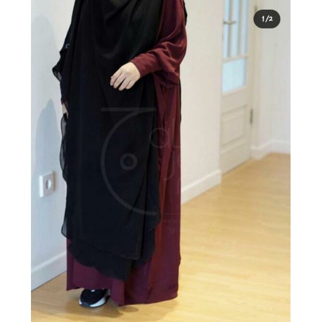 FK Long Double layer Black by Aljenna