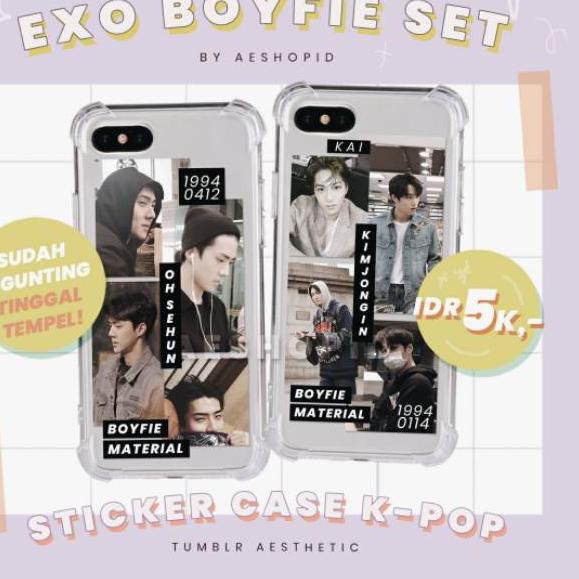 

Baru!!.,!!mgu-395 DIY sticker set EXO retro boyfie pack tumblr aesthetic stiker case hp kpop chanye