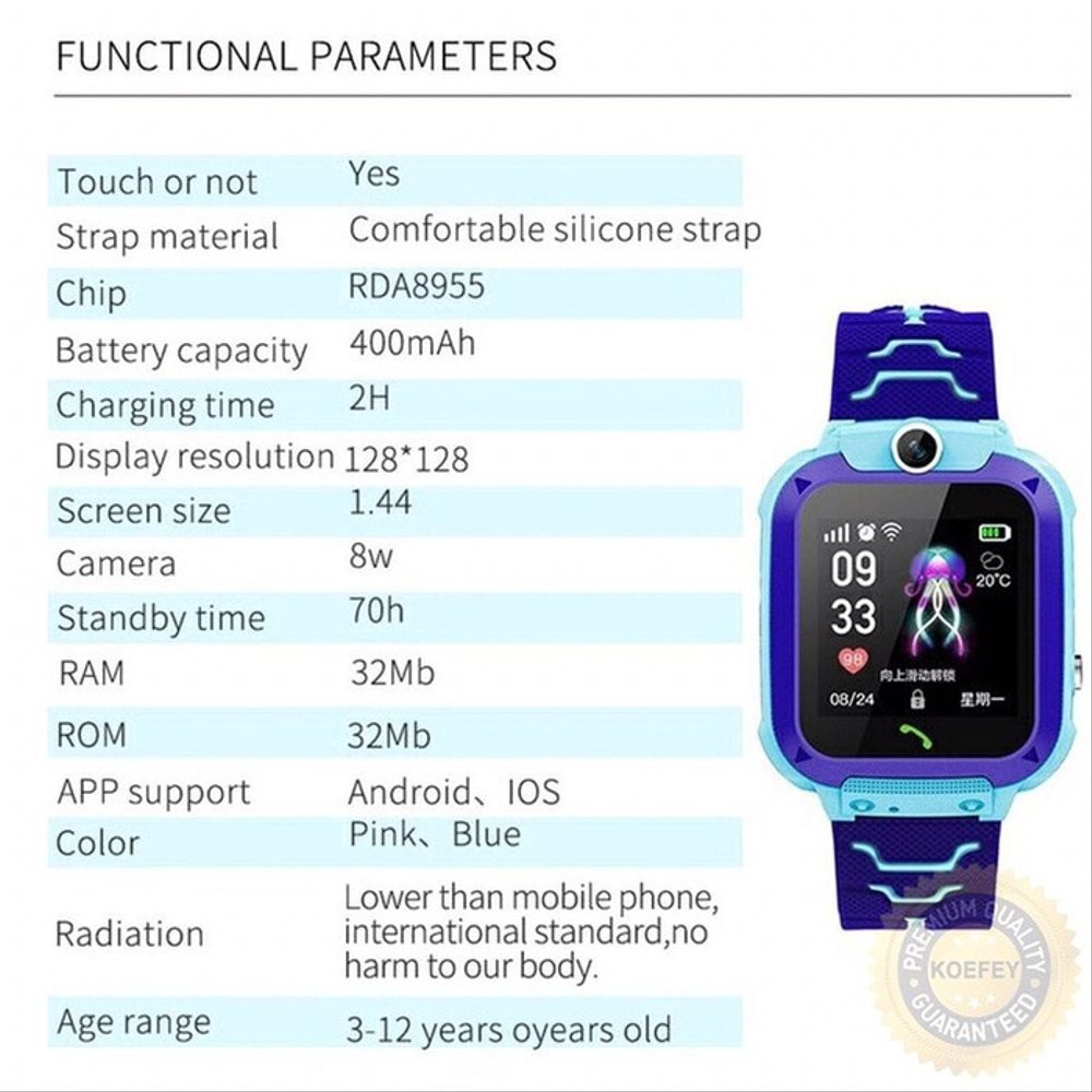 Jam Tangan Anak Smartwatch Kids Imoo Z5  Smart Watch Kids Jam Hp Pintar Original