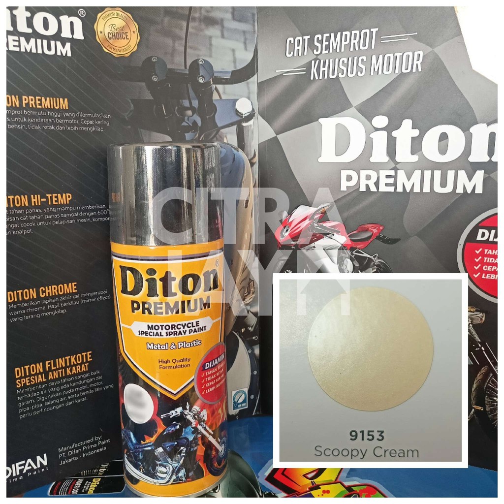 cat semprot diton premium 9153 Scoopy cream isi 400cc Pilok Pylox Terbaik