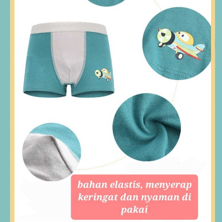 CELANA DALAM BOXER ANAK COWOK ANAK LAKI LAKI IMPOR PAKAIAN DALAM