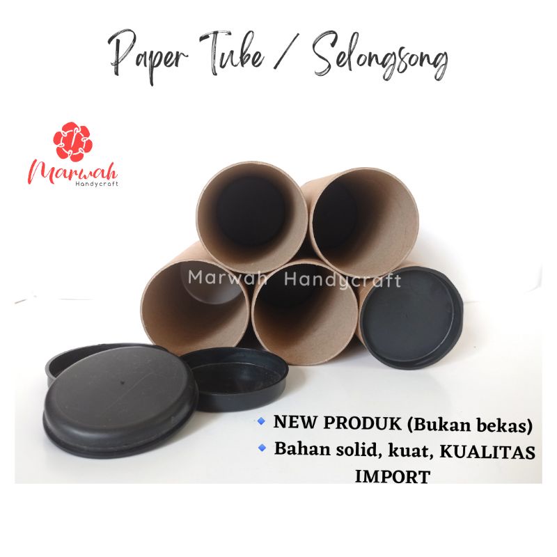 Paper Tube Diameter 6,5 cm Tinggi 15 cm Selongsong Paper Core Baru Kualitas Premium Kuat Tebal Bahan