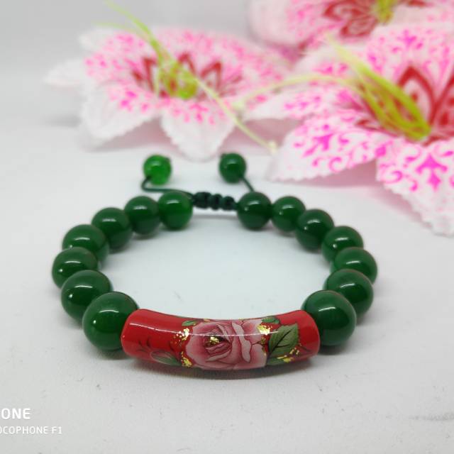 Giok hijau mix tensha jepang pipe