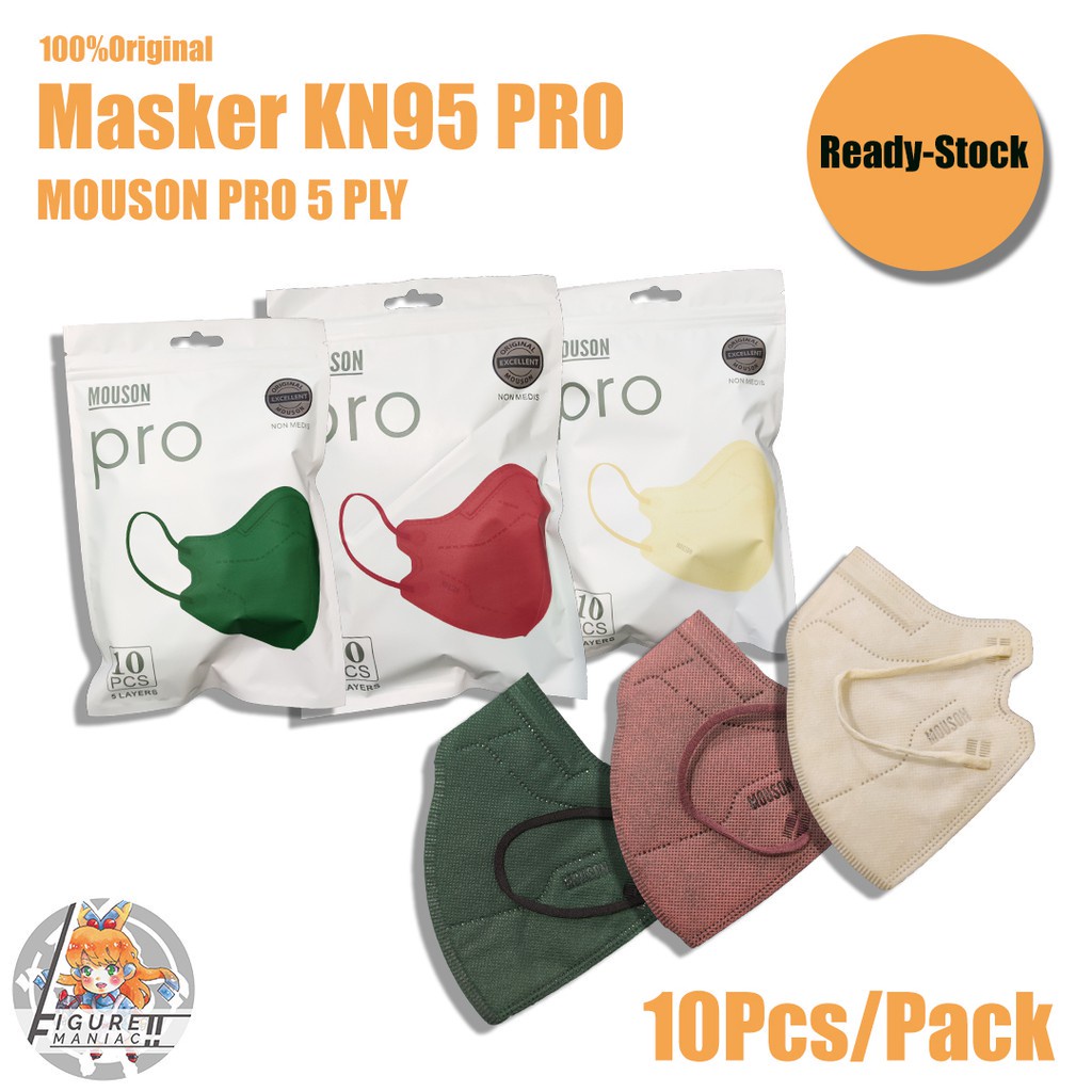 Figure Maniac - Masker KN95 Mouson PRO 1 Pack isi 10 Pcs Original KN PRO