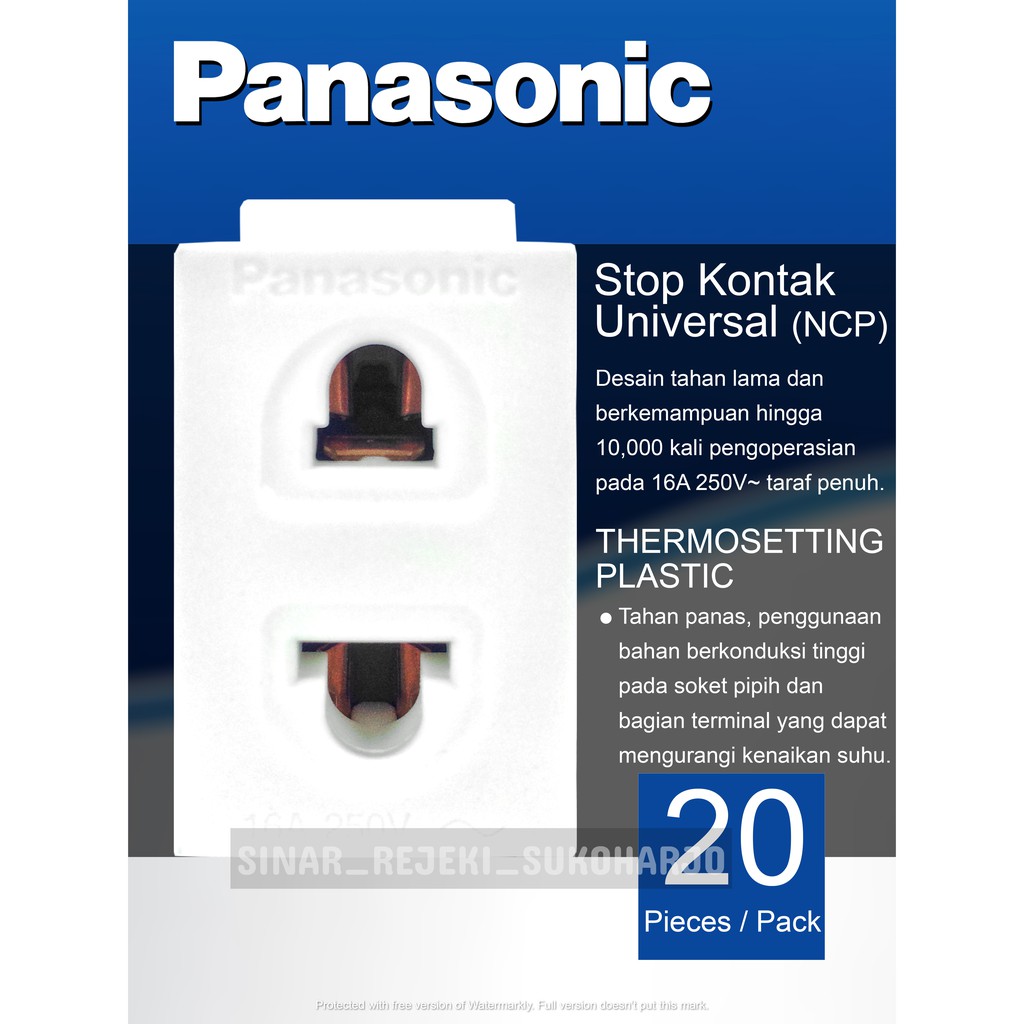 Panasonic Mata Stop Kontak Universal WEJ10919