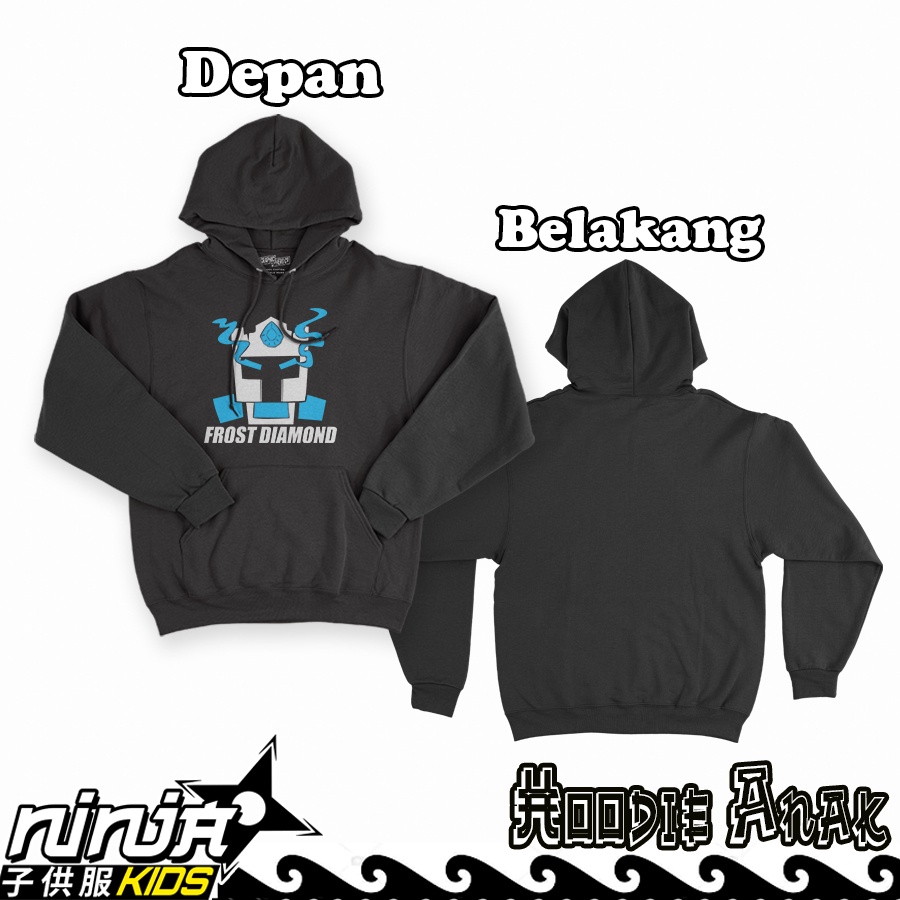 Jaket Sweeter Anak Laki laki Frost Diamond Gamer Hoodie Perempuan Unisx Cotton Fleece