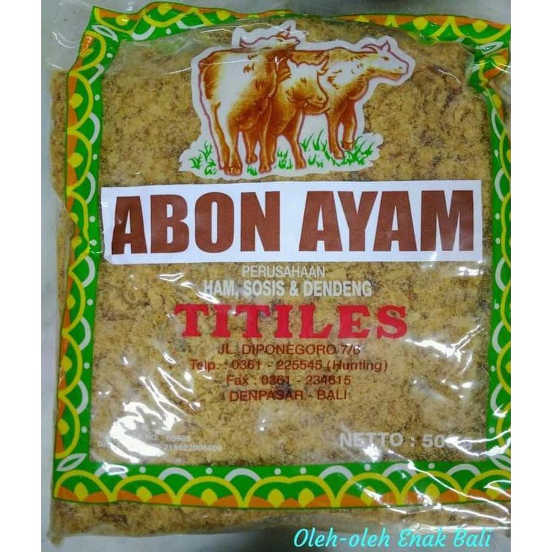 

Abon Ayam Titiles 500 Gr